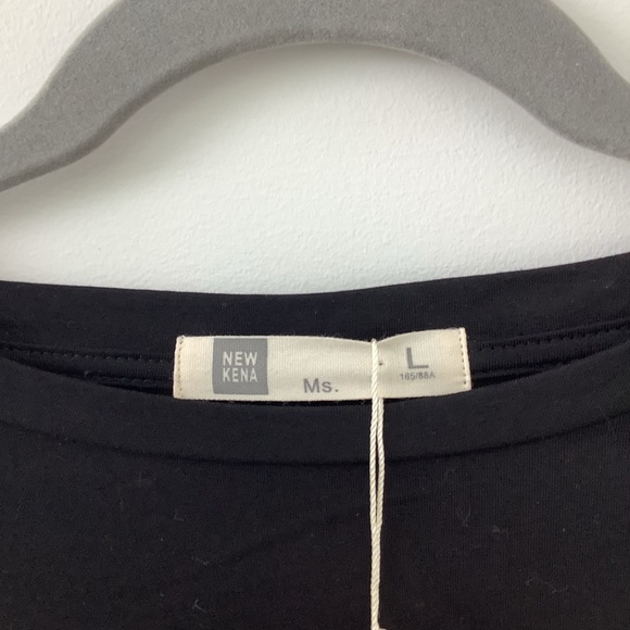 New women’s crop t-shirt Maison Kitsune’ print black white - Picture 3 of 7